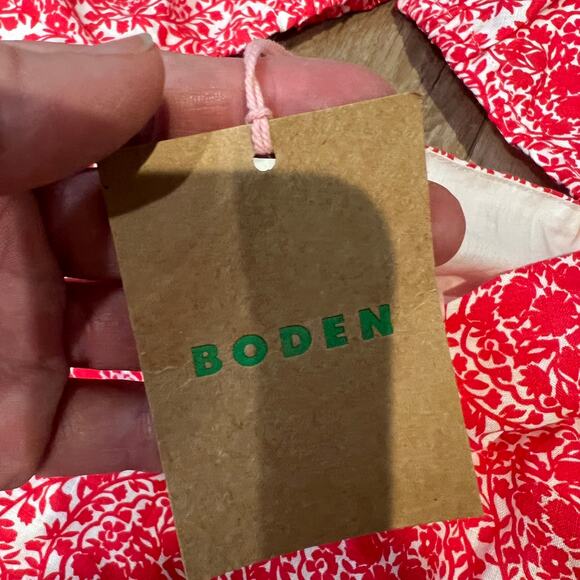 BODEN Women's Linen Mini Shift Dress Size 6L In Pink - Picture 9 of 11